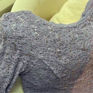 NWOT - Alex Evenings Heather (Lavender) sequined Evening gown